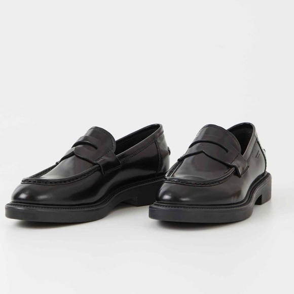 VAGABOND ALEX W LOAFER - POLISHED BLACK 38 with box - Picture 2 of 14